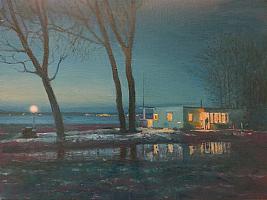 Celso_Haus_am_See_2025_OelLw_30x40cm