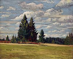 Dischler,Herbsttag,1926,OelLwKarton,32x39cm