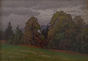 Dischler_Trueber_Herbsttag_1919,OelKarton_27x38cm