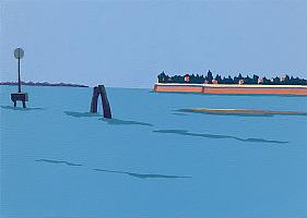 Scheffel_Lagune-San_Michele_2022_OelLw_50x70cm