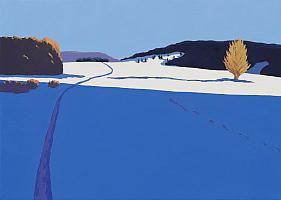 Scheffel_Winterlandschaft,Bernau_2025_OelLw_50x70cm